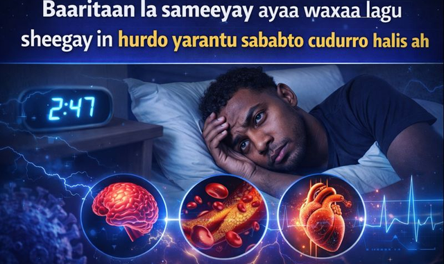 Baaritaan la sameeyay ayaa waxaa lagu sheegay in hurdo yaraantu sababto cudurro halis ah