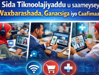 Sida Tiknoolajiyaddu u saameysey Waxbarashada, Ganacsiga iyo Caafimaadka