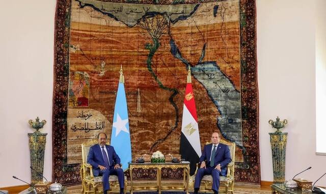 Madaxweyne Xasan Sheekh oo maanta la kulmay dhiggiisa dalka Masar C/fitaax Al-Sisi