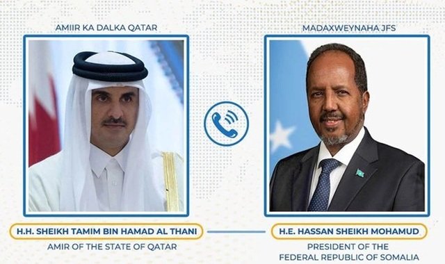 Madaxweynaha Soomaaliya oo wadahadal miro-dhal ah la yeeshay Amiirka Qatar