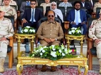 Madaxweyne Xasan Sheekh oo ka qeyb galay dhoolatuska ciidamada Masar ee loo soo dirayo Soomaaliya