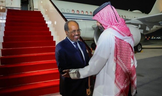 Wafdi uu hoggaaminayo madaxweyne Xasan Sheekh oo gaaray magaalada Doha