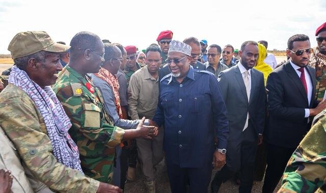 Wafdi uu hoggaaminayo Aadan Madoobe oo maanta gaaray magaalada Baydhabo