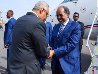 Wafdi uu hoggaaminayo madaxweyne Xasan Sheekh oo maanta gaaray magaalada Jabuuti