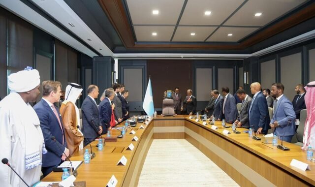 Madaxweyne Xasan Sheekh oo maanta la kulmay danjireyaasha caalamka ee Soomaaliya
