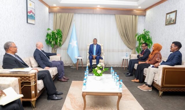 Ra'iisul wasaare Xamse oo xafiiskiisa ku qaabilay wafdi sare oo ka socday hay'adda WFP