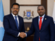madaxweynaha maamulka Galmudug, Axmed Cabdi Kaariye (Qoor-Qoor), iyo Agaasimaha Hay’adda Nabad Sugidda iyo Sirdoonka Qaranka (NISA), Mahad Maxamed Salaad
