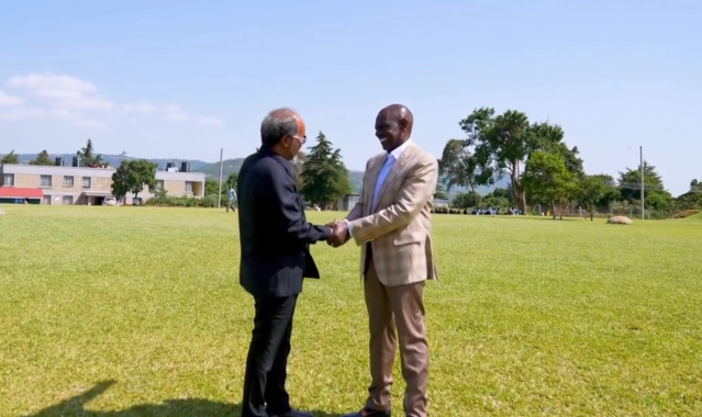 Madaxweyne Xasan Sheekh iyo William Ruto oo ku kulmay magaalada Narok ee dalka Kenya
