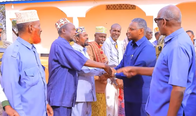 Wafdi uu hoggaaminayo agaasimaha NISA oo gaaray degmada Balanballe ee gobolka Galgaduud