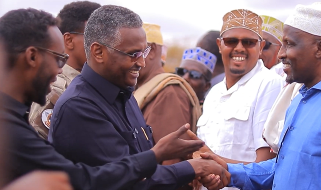 Wafdi uu hoggaaminayo agaasimaha NISA oo maanta gaaray degmada Guriceel ee gobolka Galgaduud
