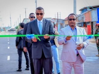 Ra'iisul wasaaraha Soomaaliya oo xarigga ka jaray waddo laami ah oo laga hirgeliyay degmada Dayniile
