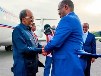 Wafdi uu hoggaaminayo madaxweyne Xasan Sheekh oo maanta gaaray dalka Jabuuti