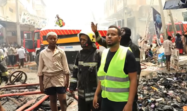 Dabkii saaka ka kacay suuqa weyn ee Bakaaraha ee magaalada Muqdisho oo la damiyay