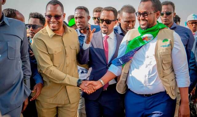 Musharraxa hoggaanka maamulka Galmudug ee xisbiga JSP oo si weyn loogu soo dhaweeyay Dhuusamareeb