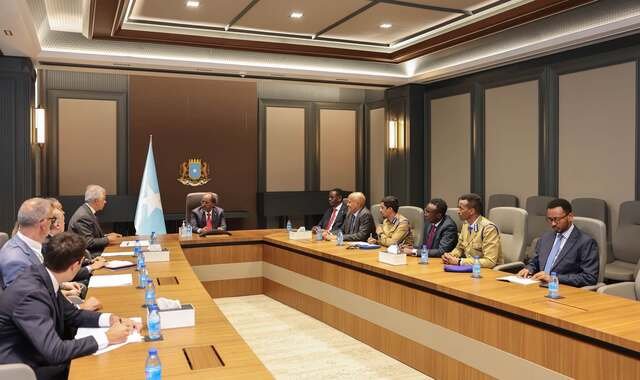 Madaxweyne Xasan Sheekh oo maanta la kulmay wafdi ka socda dowladda Talyaaniga